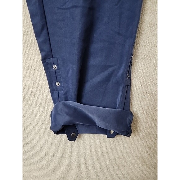 Chicos Utility Convertible Pants Womens 1 US 8 Blue Cargo Lightweight Elastic - Picture 6 of 10
